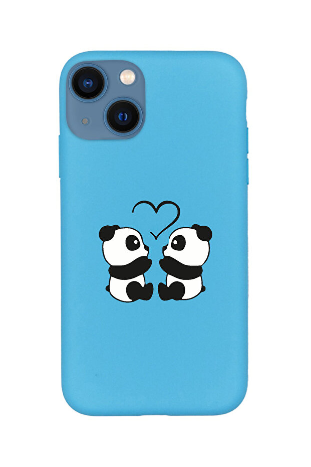iPhone 14 Plus Panda Patterned Premium Silicone Phone Case - 1