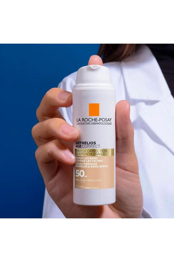 SPF 50 - Yaşlanma Karşıtı Renkli Güneş Kremi 50ml Anthelios Age Correct - 5