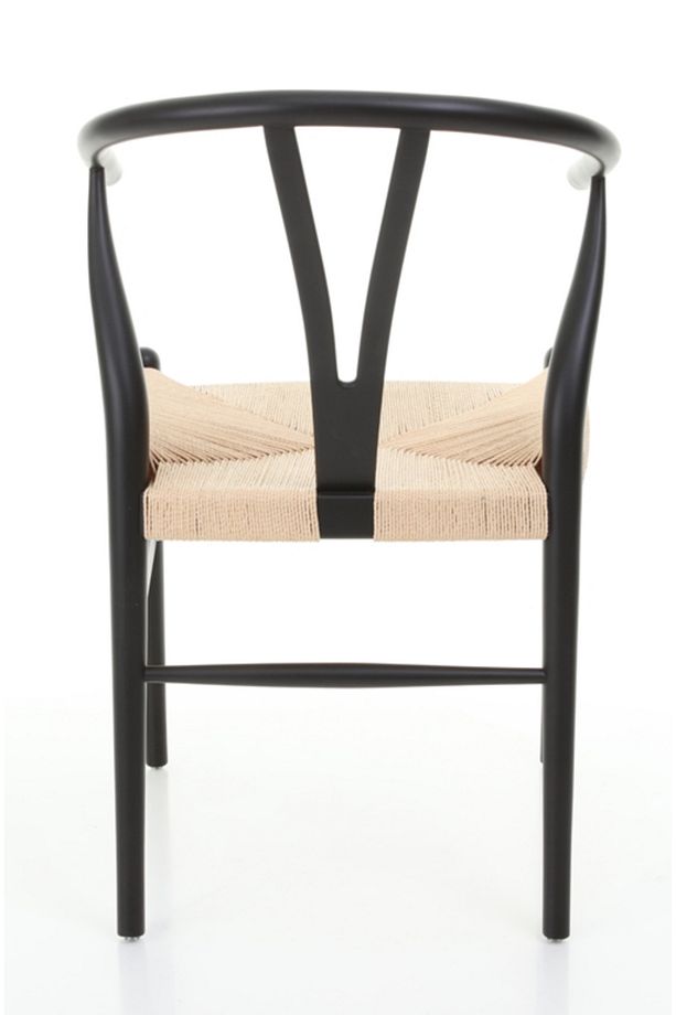 Wishbone Ahşap Iskandinav Sandalye Siyah - 5