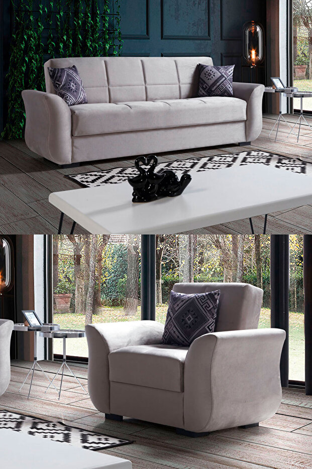 Ecem Çekyatlı Koltuk Takımı 3+1 - 1