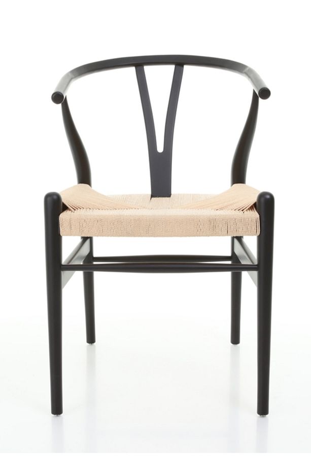Wishbone Ahşap Iskandinav Sandalye Siyah - 3
