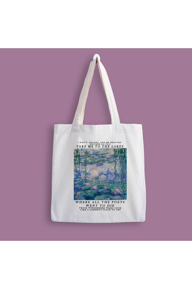 Monet The Lakes Printed Cloth Bag
