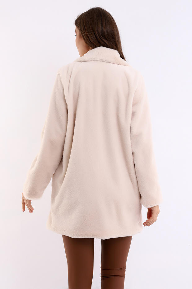 سترة فرو قطيفة مبطنة من الداخل - 8