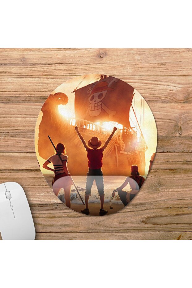 One Piece Array Wrist Supported Mousepad Model - 2 Oval - 1
