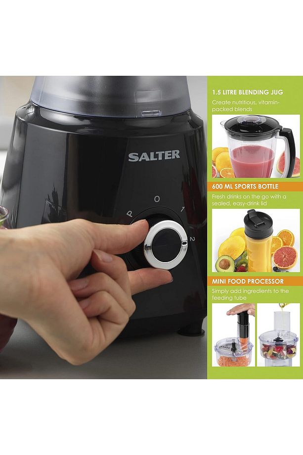 Salter EK4246 Deluxe 3'ü 1 Arada Sürahi Blender, Smoothie Yapımcısı ve Mini Mutfak Robotu - 4
