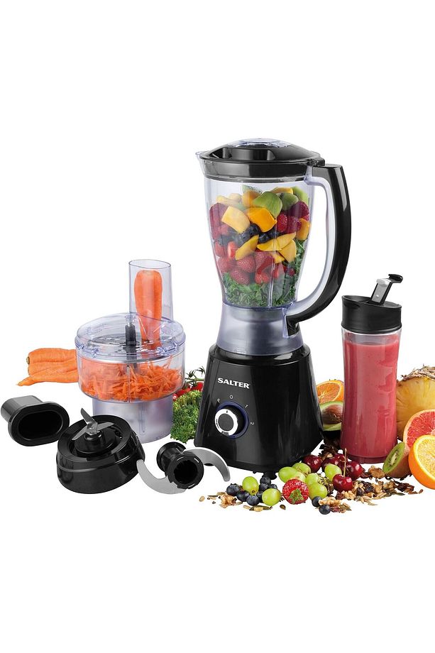 Salter EK4246 Deluxe 3'ü 1 Arada Sürahi Blender, Smoothie Yapımcısı ve Mini Mutfak Robotu - 1