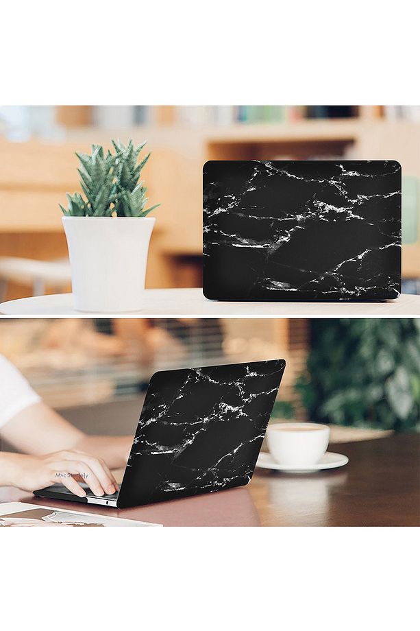 Macbook Air Kılıf 13inç (ESKİ USB'Lİ MODEL 2010-2017) A1369 A1466 Ile Uyumlu Mermer - 5