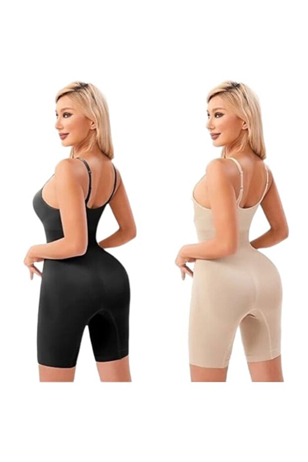 Women's Adjustable Thin Strap Full Length Seamless Tightening Corset Set of 2