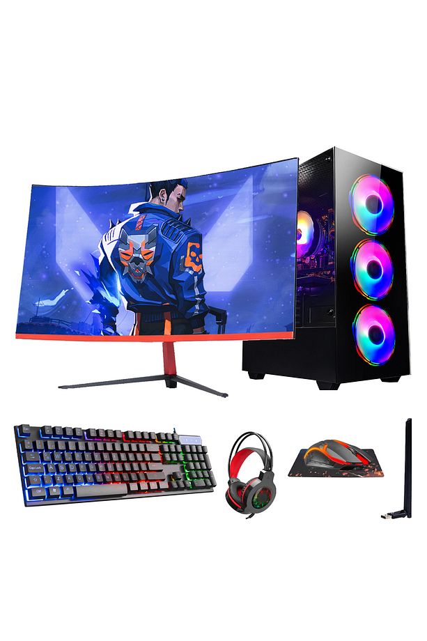 Fullforce Ff541 I5-10400f16gb Ram 256gbssd 1tbhdd Rtx3050/8gb 23.6 Oyuncu Masaüstübilgisayar - 1