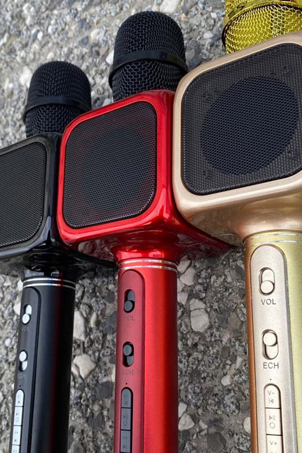 Yüksek Ses Mikrofon Kaliteli Kraroke Bluetooth Hoparlör Fm Radyo Aux Usb Girişli - 3