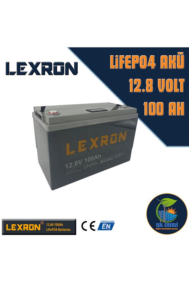 12v 100 Ah Lifepo4 Lityum Akü - 12 Volt 100 Amper Lityum Fosfat Akü - 1