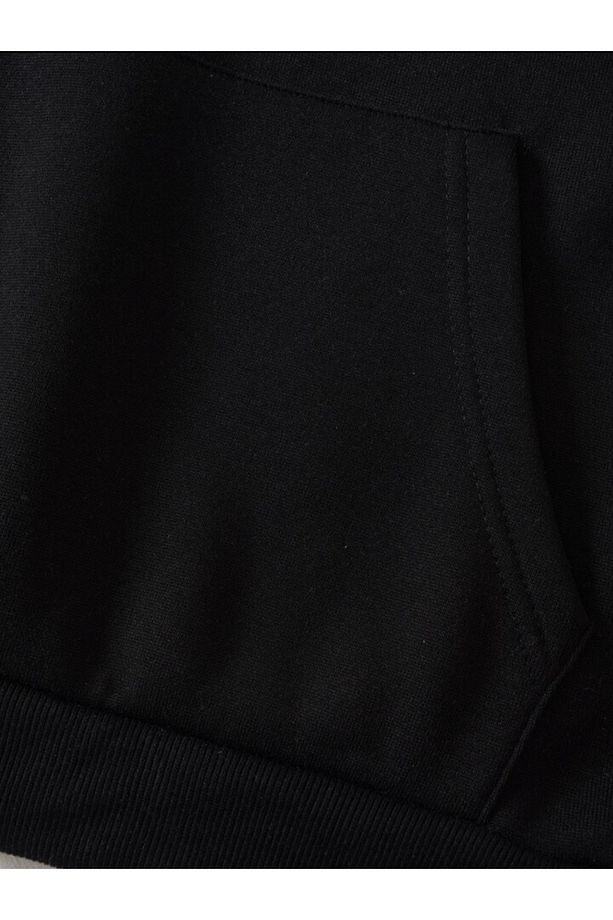 Coffe Bardaklı Kapşonlu kız/erkek çocuk kışlık kalın sweatshirt - 4