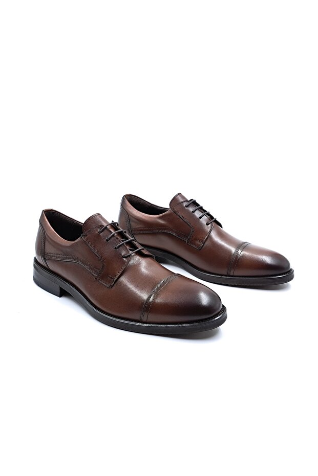 Genuine Leather Men's Lace-up Tan Classic Shoes