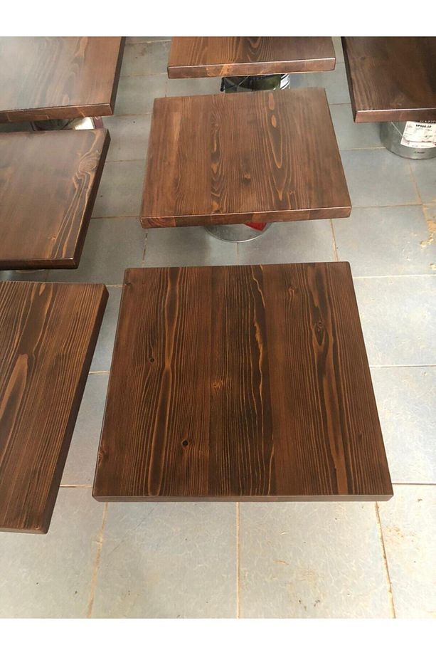 Kütük Masa Üstü Tablası 60x60 Cm Adet Fiyatıdır Mutfak Cafe Otel Masa Üstü Tablası Imalatı - 4
