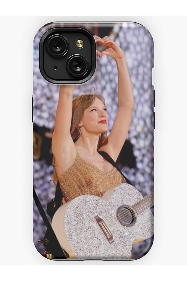 iPhone 14 Plus Camera Protected Model Taylor Swift Suede Inside Launch Case - 1
