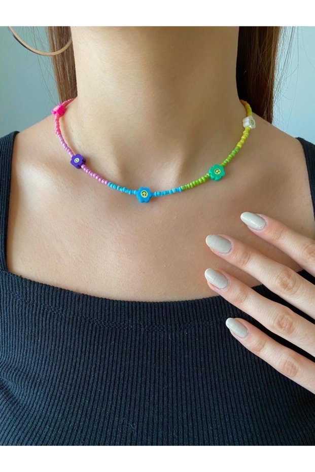 Necklace Smile Fimo Alaçatı
