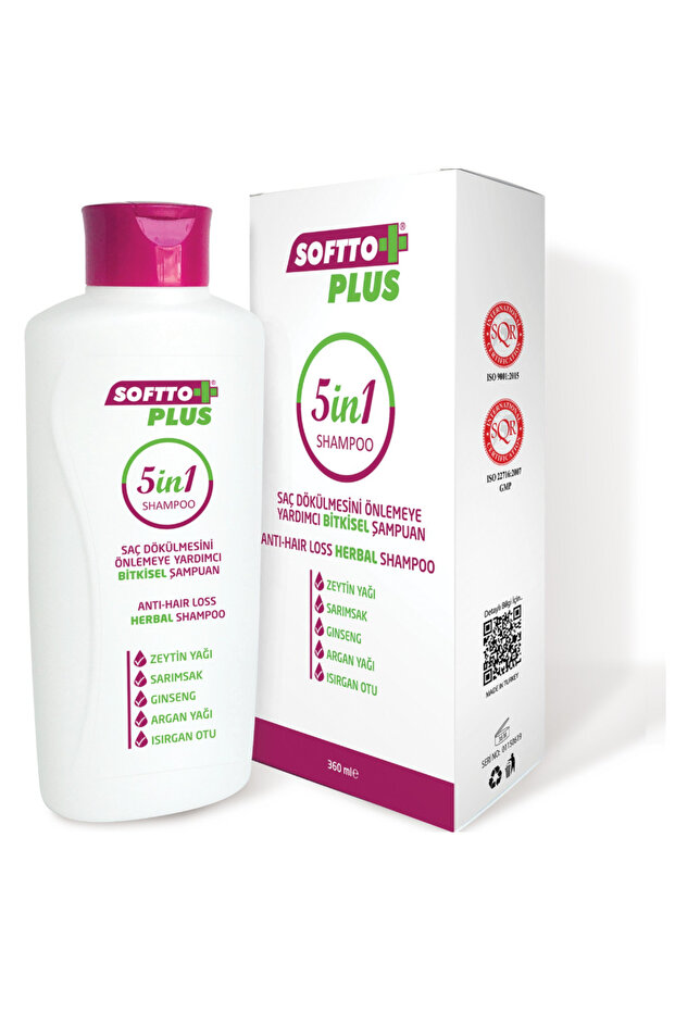 Saç Dökülmesini Önlemeye Yardımcı Bitkisel Şampuan 360 ml... 5'i 1 Arada - 2