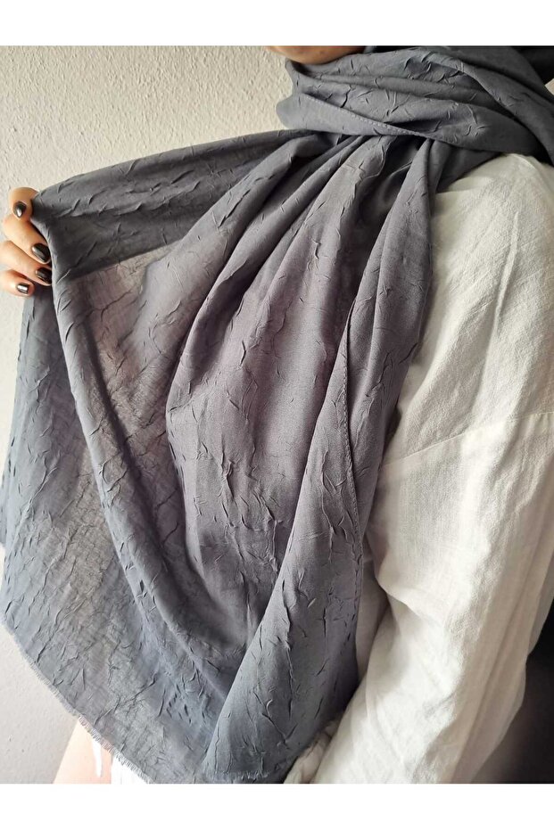 Bambu Kraş Şal (Gri) - 1