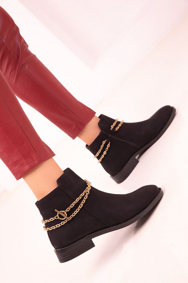 Siyah Kadın Bot & Bootie 18453 - 5