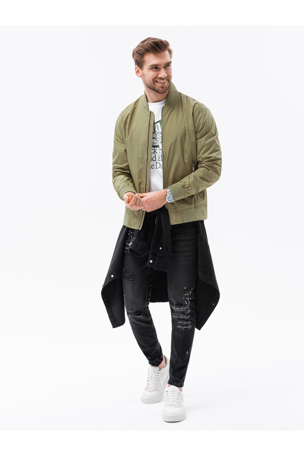 Transitional bomber jacket C439 - beige - 5