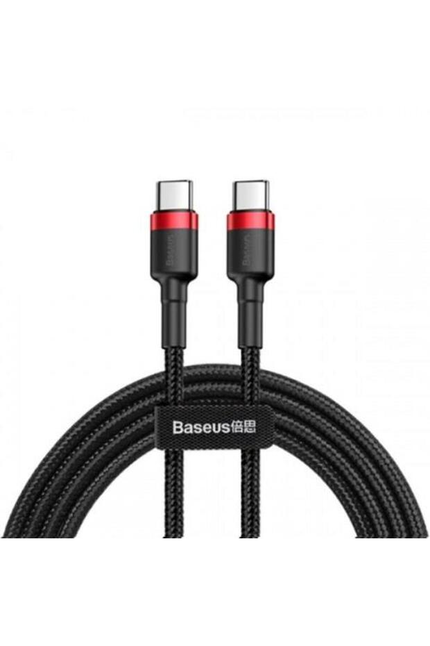 2 Mt Pd2.0 Qc3.0 Type-C to Type-C 60W Şarj Kablo İphone 15 15 Pro Max Şarj Kablosu Örgü Tasar - 1