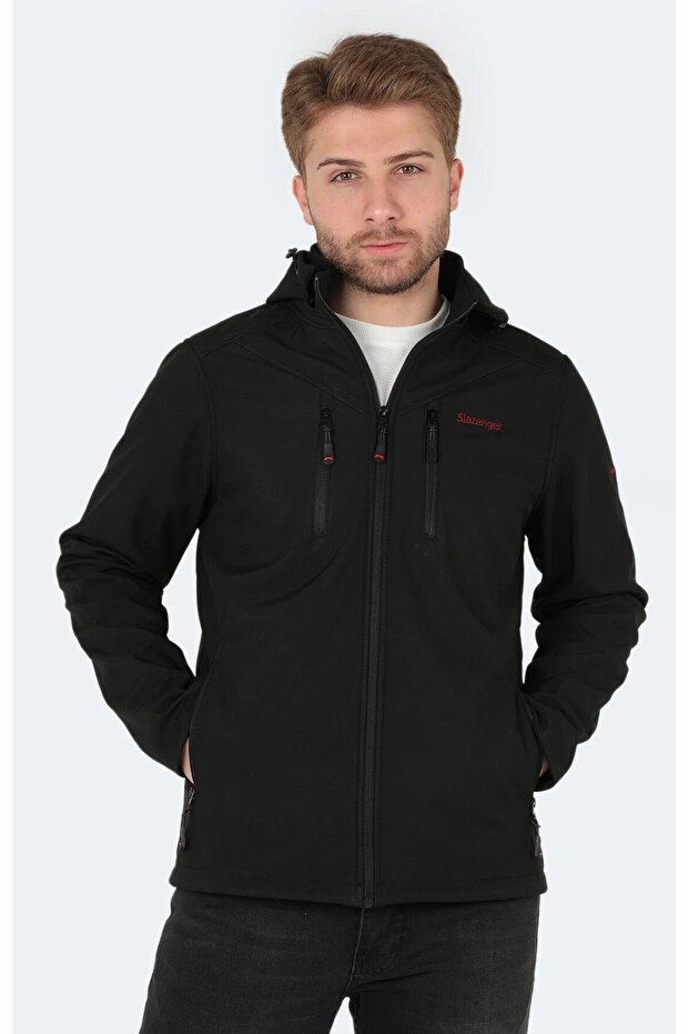 HA-YUN Men's Coat & Coat Black
