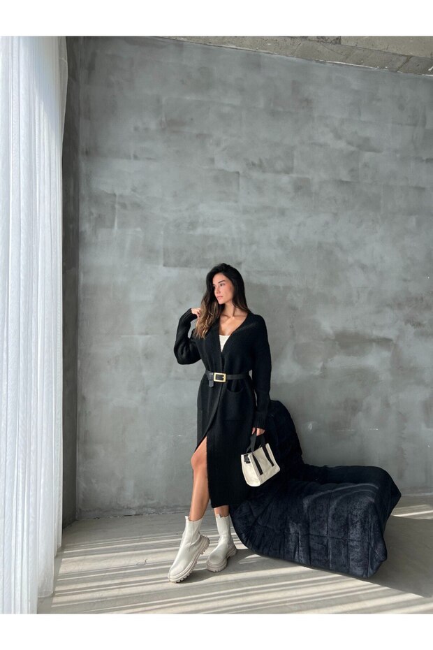 STRPHANİE İPEK KALIN HIRKA - 5