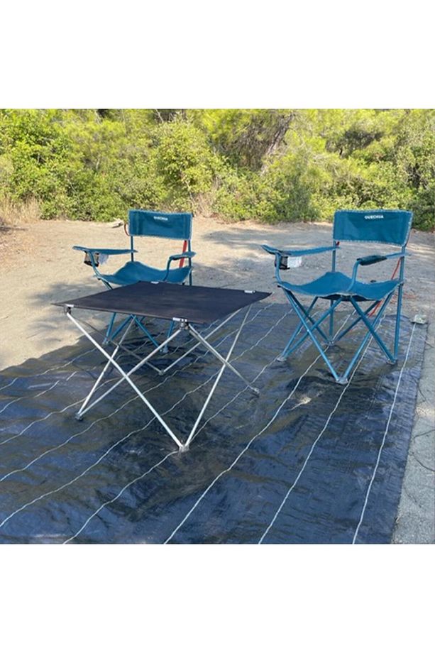 ÇADIR ALTI BRANDASI 5,2x2 METRE SU SIZDIRMAZ YER ÖSRTÜSÜ ÇADIR ZEMİN ÖRTÜSÜ ÇADIR MATI KAMP ÇADIR PE - 4