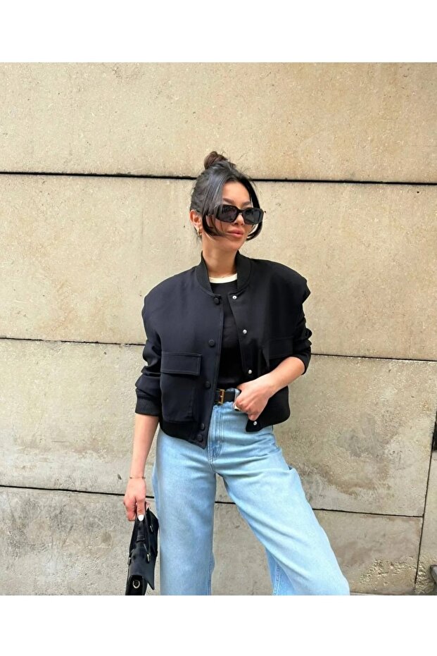 Kadın Mevsimlik Bomber Ceket - 2