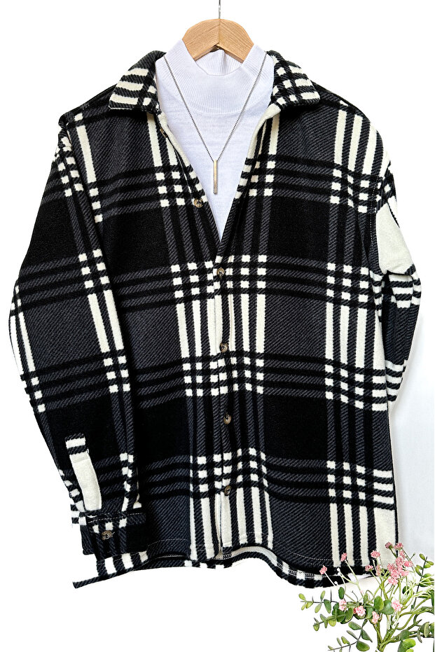 Men's shirt collar oversize cotton lumberjack shirt