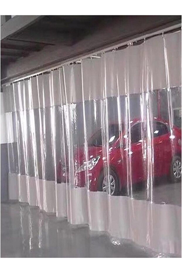 transparent balcony curtain gazebo auto wash camellia factory interior partition curtain with cornice buckle encapsulated - 6