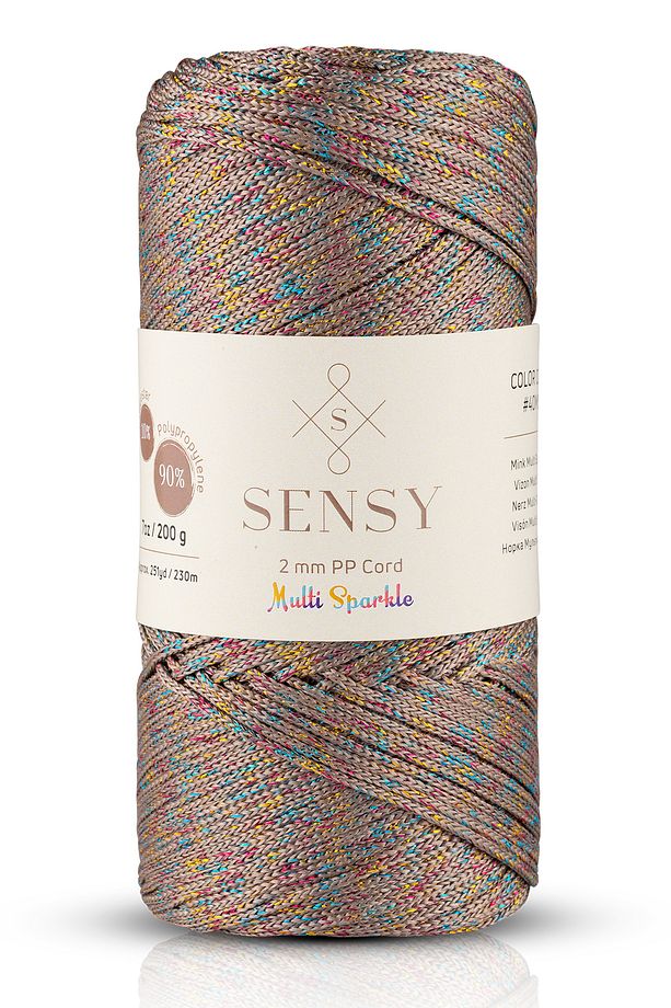 Multi Sparkle Simli 200 gr Polyester Makrome Ipi Vizon 2 Mm - 230 M Supla Ip - 1
