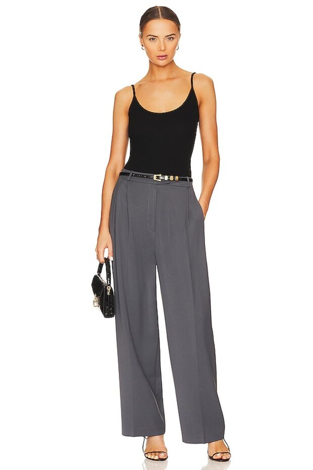 Women's Black String Strap Blouse