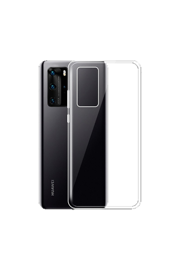 حافظة متينة ومرنة وشفافة عديمة اللون متوافقة مع هاتف Huawei P40