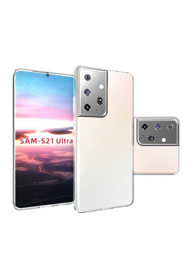Samsung Galaxy S21 Ultra Compatible Durable and Flexible Transparent Colorless Case