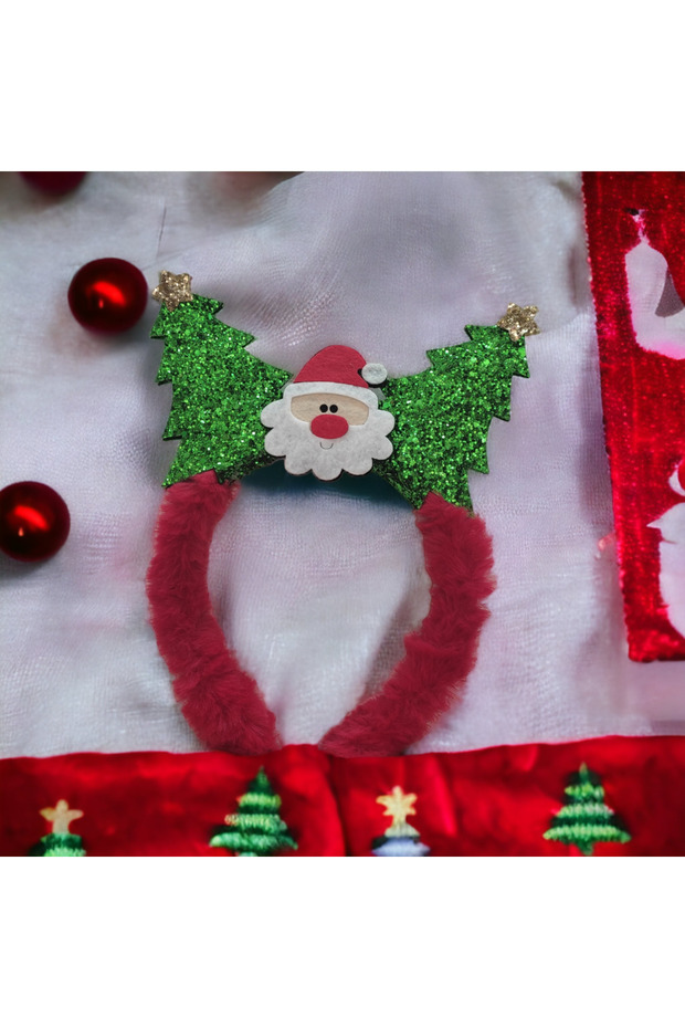Adult child compatible Christmas crown pine Santa Claus design crown buckle