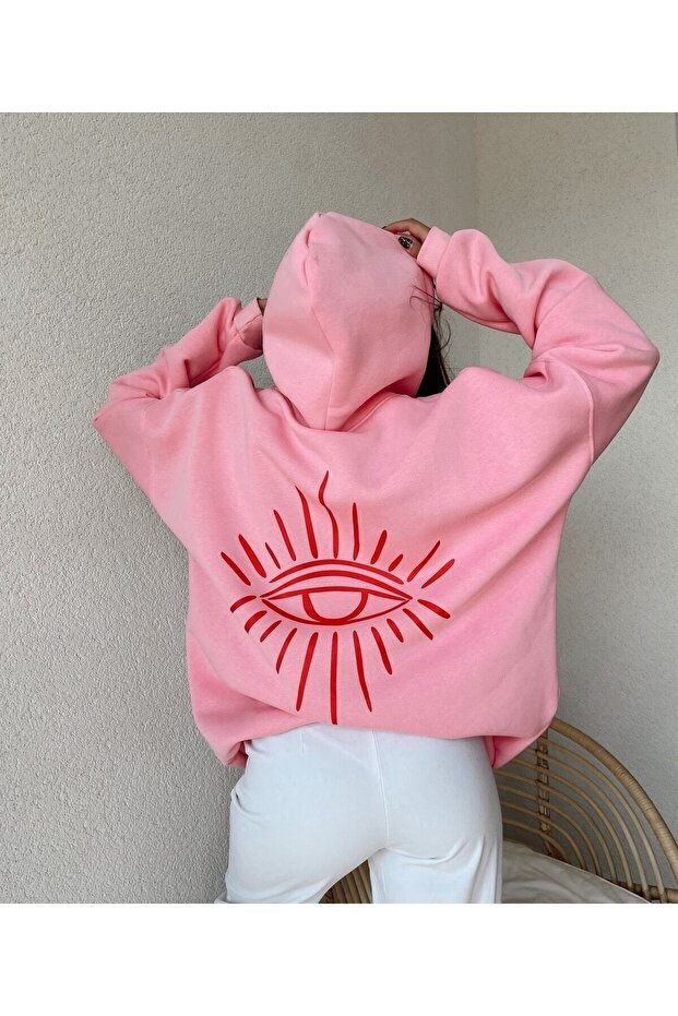 Copy - Eye Printed 3 Thread Sweatshirt -Charted Thick 3 Thread - 5