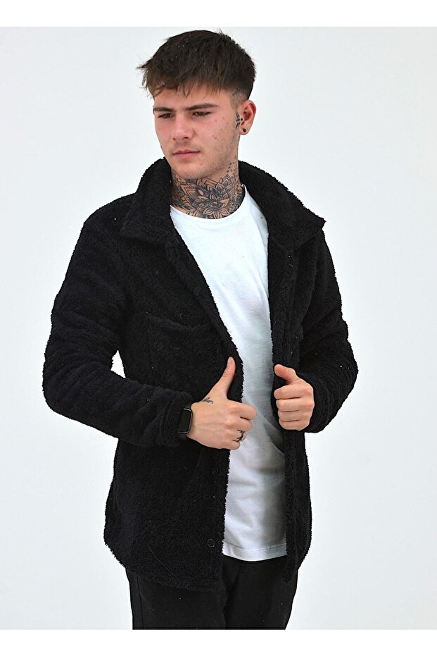 Unisex Plush Fleece Cardigan