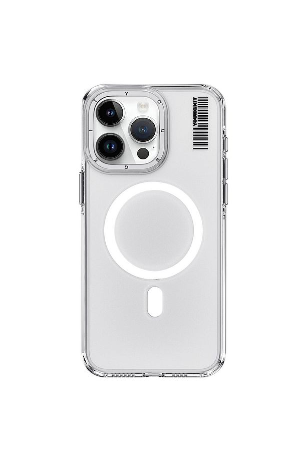 iPhone 14 Pro Max Uyumlu Kılıf Magsafe Şarj Özellikli Youngkit Crystal Shield Serisi Kapak Şeffaf - 2
