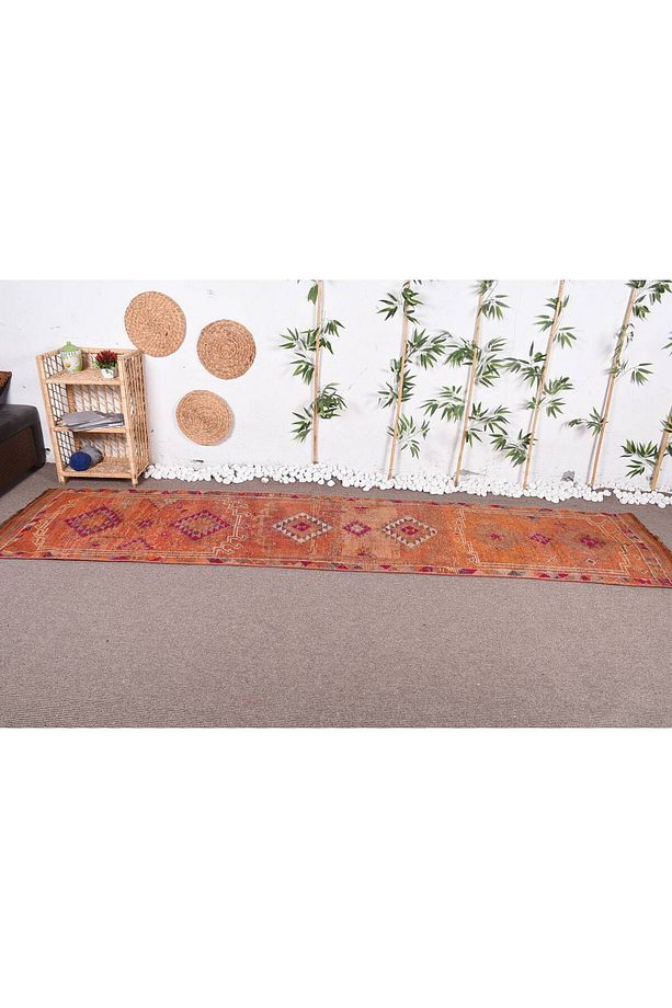 83x350 cm Yolluk Halı, Mutfak Halı, Nostaljik Halı, Koridor Halı, Uşak Halı, Sarı Mutfak Halı - 3