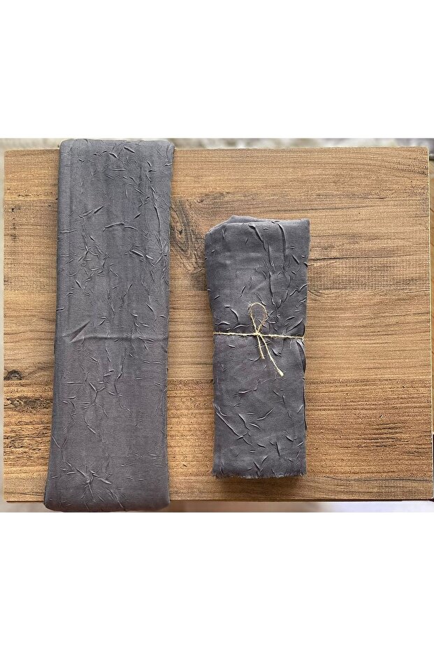 Bambu Kraş Şal (Gri) - 2