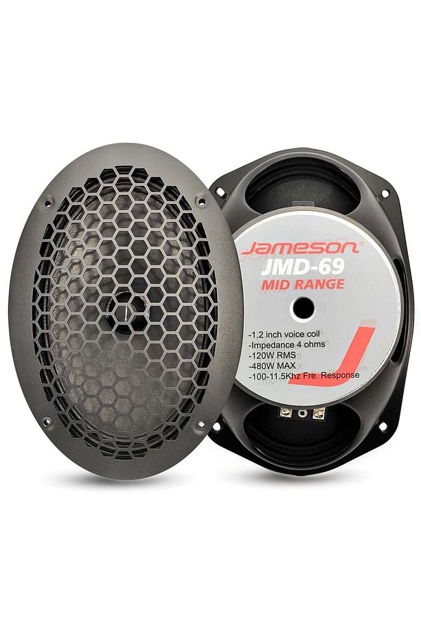Oto Mıdrange Oval 6x9" 480w Kapaklı 2 Adet Jmd-69 - 1
