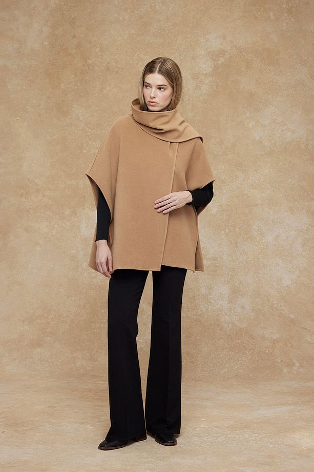 ATKILI KAŞE PANÇO CAMEL - 6