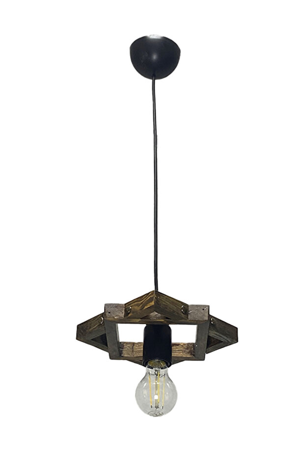 Masifidea Ahşap Sarkıt Avize Tek'li - 1