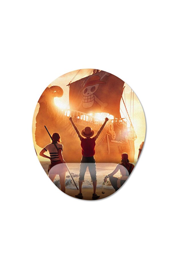 One Piece Array Wrist Supported Mousepad Model - 2 Oval - 2