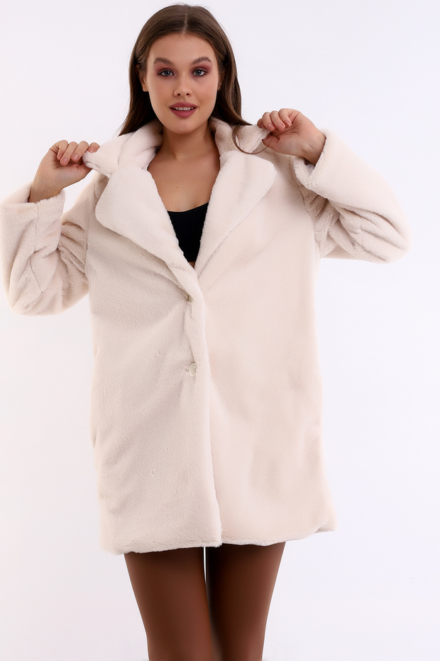 سترة فرو قطيفة مبطنة من الداخل - 7