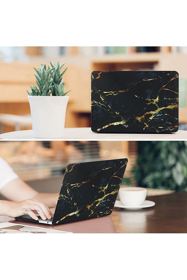 Macbook Air Kılıf 13inç (ESKİ USB'Lİ MODEL 2010-2017) A1369 A1466 Ile Uyumlu Mermer - 5