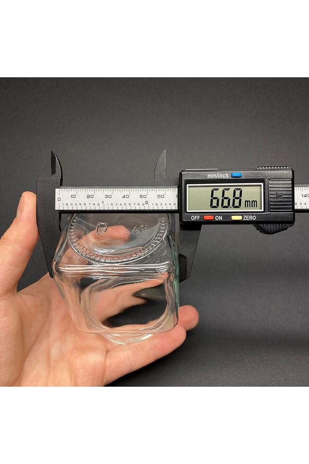 250 CC CAM KARE KAVANOZ - SİYAH KAPAKLI - 250 ML KÖŞELİ KAVANOZ 6 ADET - 4