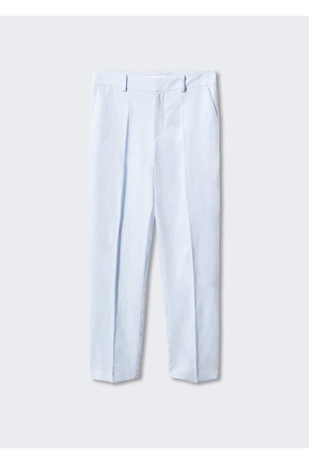 %100 Keten Pantolon - 3