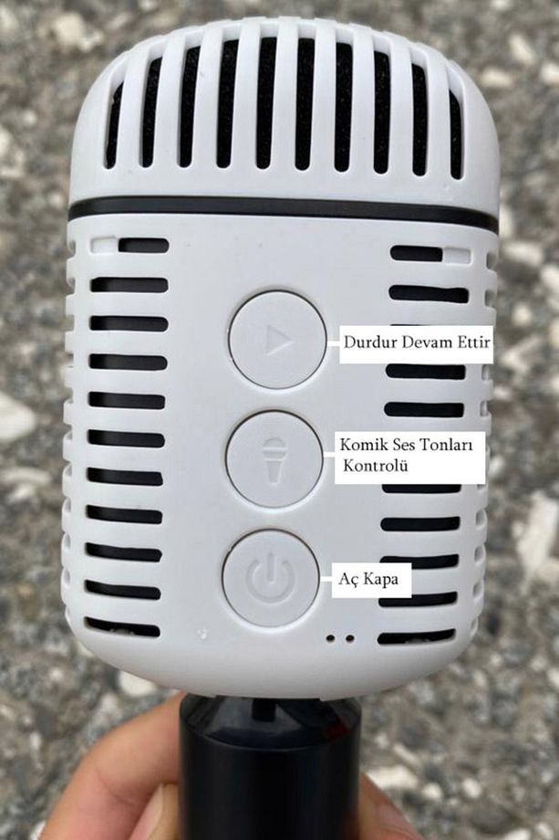 Yüksek Kaliteli Ses Kraroke Mikrofon Bluetooth Hoparlör Fm Radyo Girişli TNT-MC873 - 3